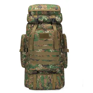 100L Military Tactical Backpack Waterproof Lightweight Hiking Rucksack for Camping & Outdoor Survival Durable Large Capacity Molle System Backpack for Men Women