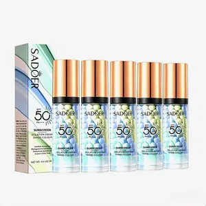 3-in-1 Color Correcting Facial Serum, SPF 50 PA+++, Multi-Purpose Moisturizer Primer with UV Protection, Brightening, Oil Control, Hydrating, Refreshing Lime Blue Green Tones, Even Skin Tone, Suitable for All Skin Types Moisture Skin Repair Hydrate outdoo