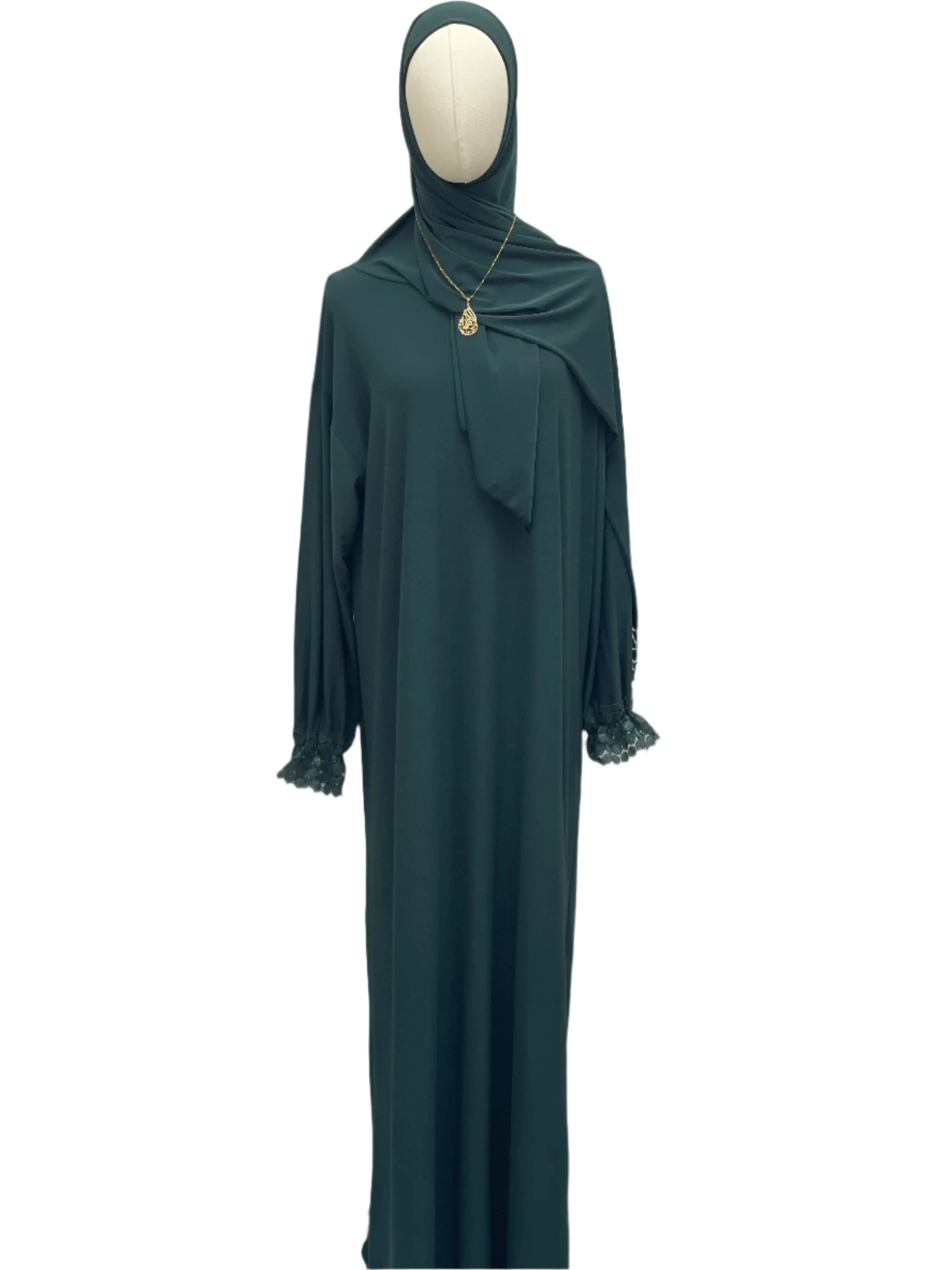 Samar Premium Prayer Dress with Attached Hijab - Effortless Salah Preparation