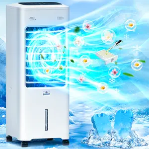 Windowless Air Conditioner Portable, Swamp Cooler Air Conditioner with 2 Gal Water Tank, Ventless Evaporative Air Cooler, 3 Modes, 3 Speeds, Timer, Remote, Swing, Suitable for Home Indoor Bedroom