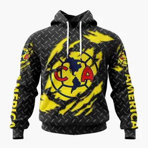 LI.GA Club America Special Black Metal Design Hoodie