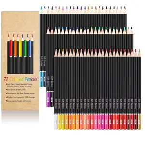 72-Color Colored Pencils Set  – Soft Core Artist Pencils, Artist Drawing Sketching Pencils Set, Art Supplies & Gift for Artists and Kids