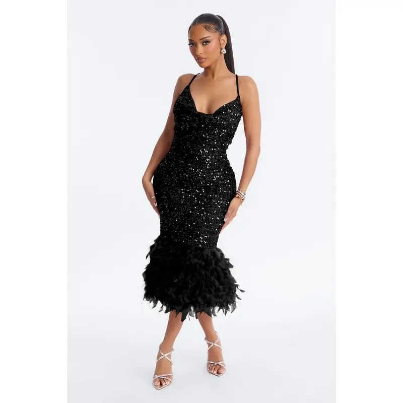 Black murci sequin dress - TikTok Shop