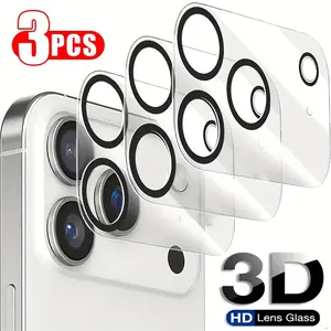 3pcs Lens Protector ,for iPhone 17/17 Pro/17 Pro Max/17 Air/16/16 Pro/16 Pro Max/16e/15 Plus/15 Pro Max/14/14 Pro Max/13/13 Pro/12/12 Pro/11, 13 12 mini/XR/XS MAX/X/SE,Scratch-Resistant,Ultra Clear Photography, Effectively Protects Lens