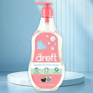 Dreft Bottle & Dish Soap Cleaner 18fl oz - for Baby Bottles, Gentle Formula, 18 Ounce