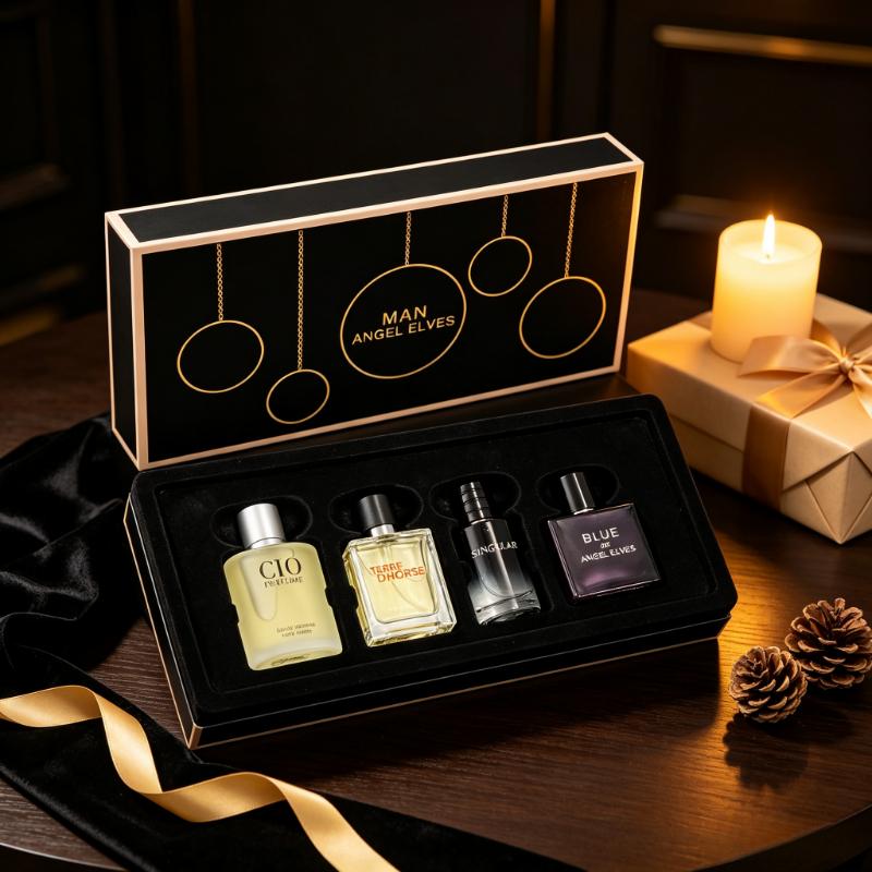 Men's Perfume Gift Set 4x30ml(1.0fl.oz), perfume para hombres, Long Lasting Eau de Toilette, Vanilla Perfumes, Citrus Woody & Ocean Notes, Pheromone Mini Cologne, Lightweight Night Scent for Date, Holiday Gift for Him, Fresh Elegant Fragrance Variety Pack