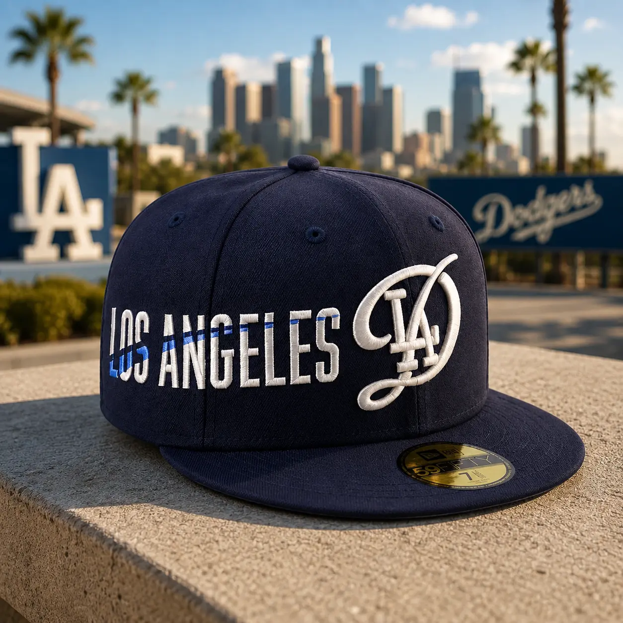 Los Angeles Navy City Connect Icon 59FIFTY Fitted Baseball Cap