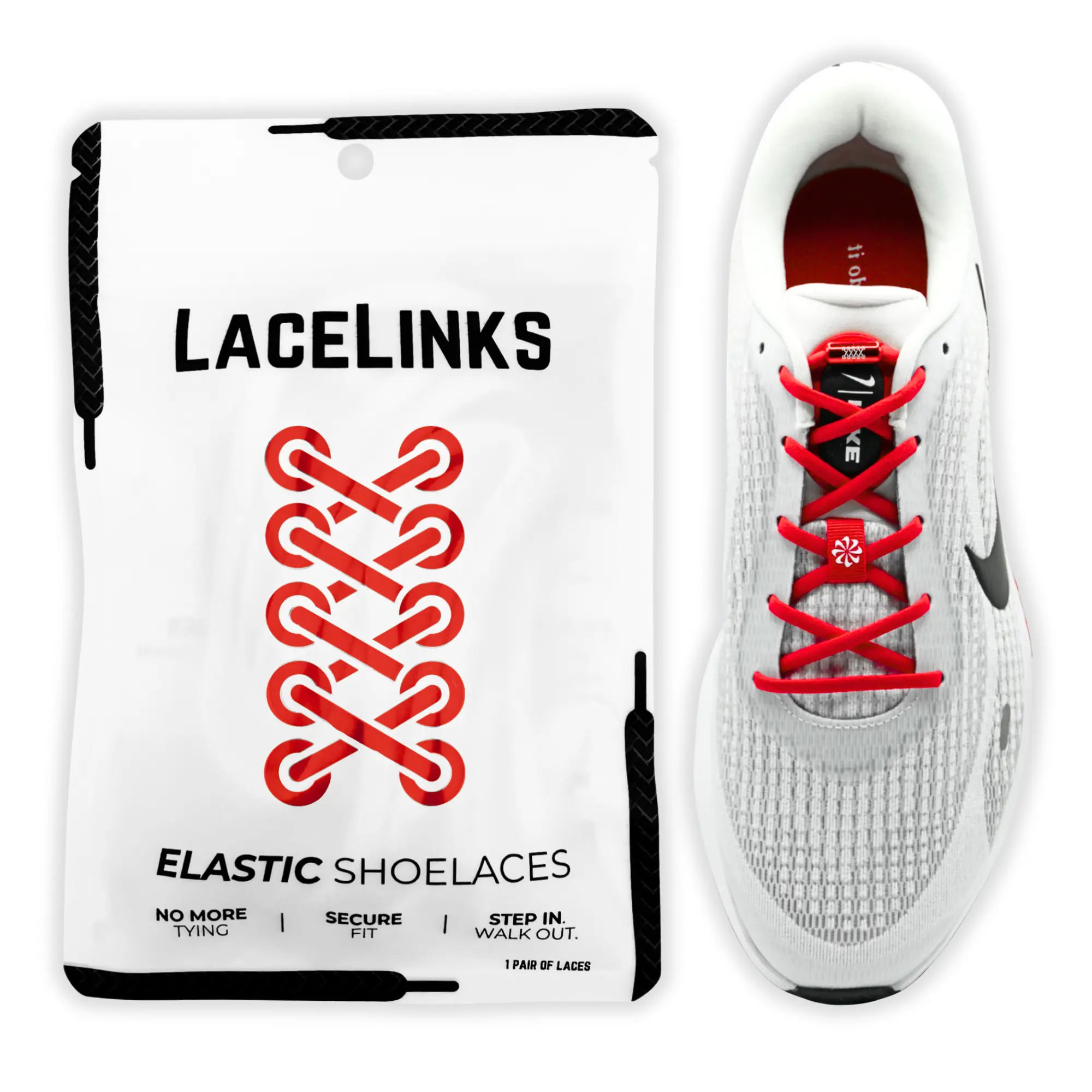 LaceLinks High-Quality Round Elastic Shoelaces - Ideal for Dress, Sports, and Running Shoes for Superior Comfort and Style