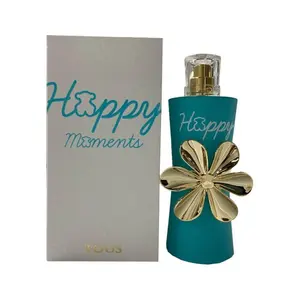 Tous Happy Moments Eau de Toilette (EDT) for Women, 3.0 fl oz Single Item, Happy Aroma Fragrance with Juicy Top Notes, Popcorn Orchid Accent, Clementine Base, New In Box