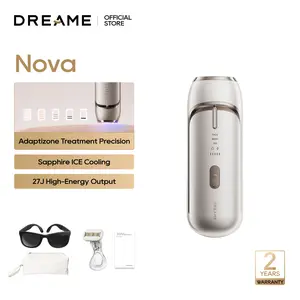 DREAME Nova IPL Hair Removal with Dual-Lamp 27J Output, Sapphire ICE Cooling, 3.9cm² Window, 0.2s Flash, Adaptizone AI Detection, Photon Skincare, Up to 96% Reduction Full-Body for Women and Men