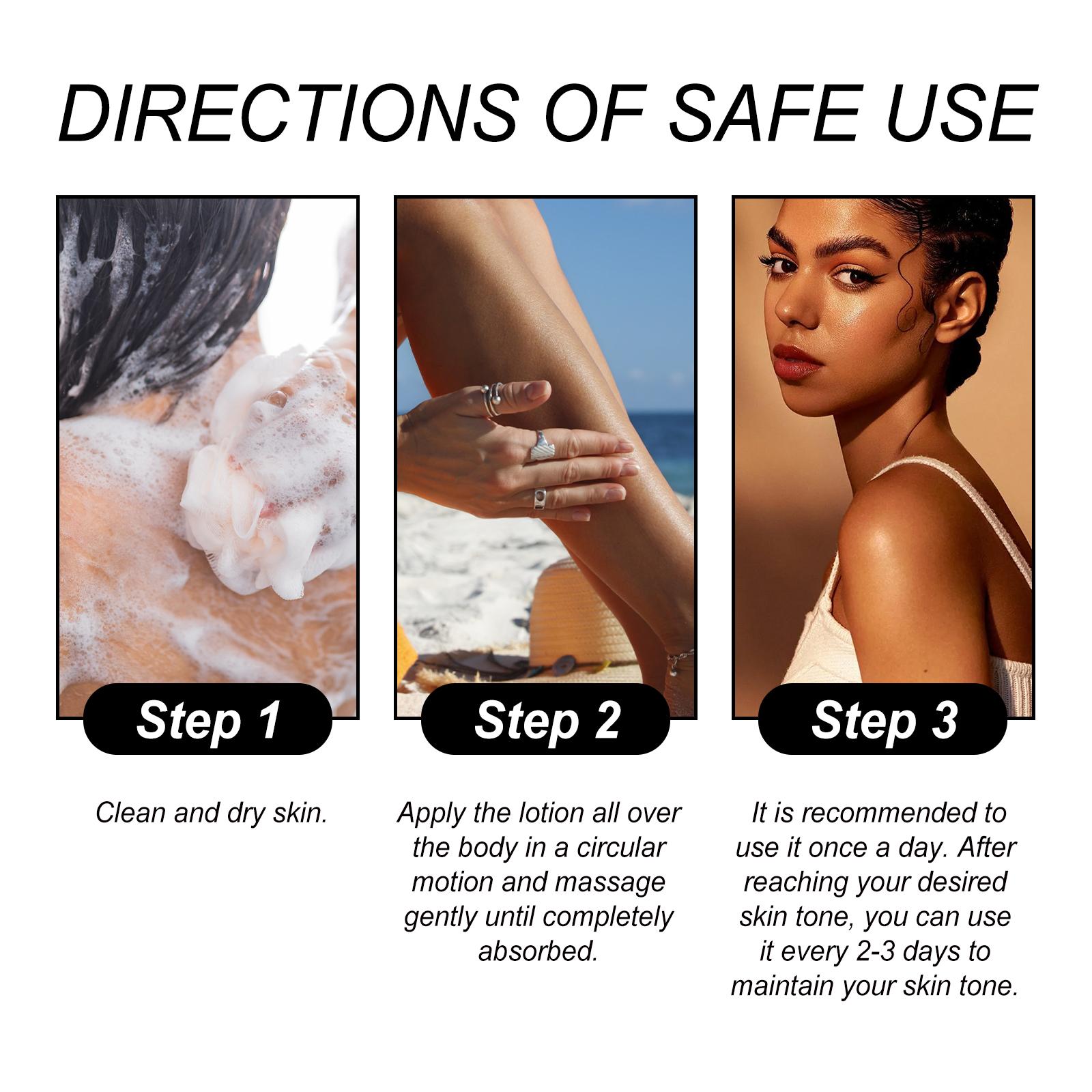 EELHOE Dark tanning lotion, Long-Lasting Sunless Tanner for Deep Bronze, Sweet Cherry Antioxidant & Sunflower Oil, Even Tone Matte Finish, Hydrating Self Tanner for All Skin Intensive Gel spray sunscreen express hour