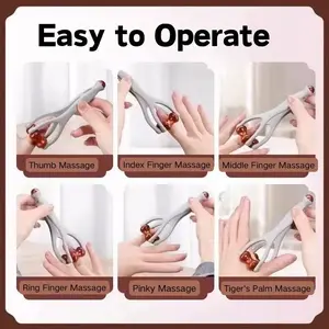 Wooden Finger Massager Roller, Office Use Stress Relief Tool, Joint Relaxation Device, Home Essentials, Relieves Fatigue