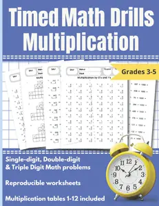 Timed Math Drills Multiplication: Timed Tests Multiplication | Mad minute math for math fluency | Multiplication Tables for kids