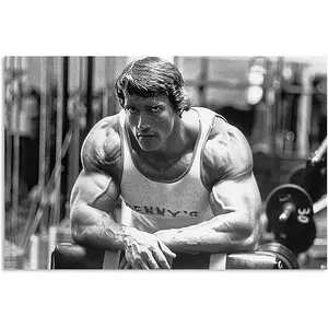 No Framed, Bodybuilding Inspirational Posters Fitness Sports Black and White