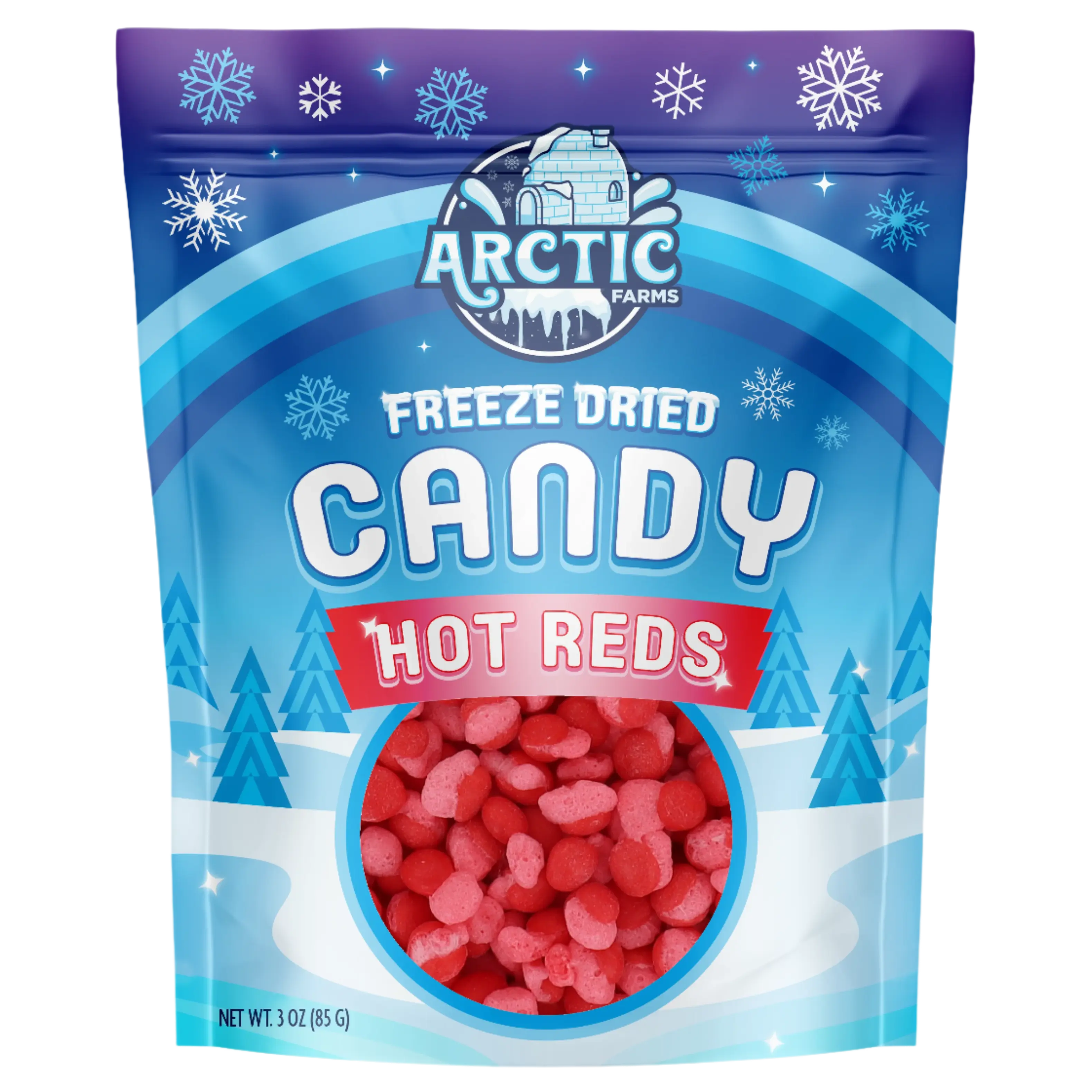 Freeze Dried Hot Reds - Spicy Snack with a Crunch Texture