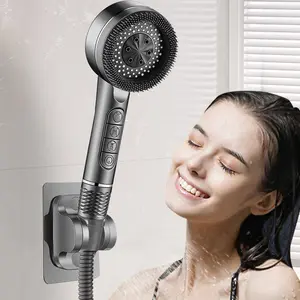 Shower Head Set, 3 Counts/set Including 1 Count High Pressure Shower Head & 1 Count Filter & 1 Count Hose & 1 Count Wall Mounted Holder, Bathroom Shower Set, Handheld Showerhead Set