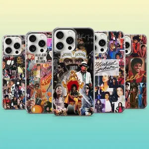 Michael Jackson Tough Phone Case, Pop King MJ Music Aesthetic Cover for iPhone 17 & more