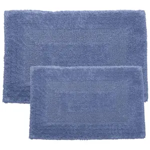 Lavish Home Cotton Reversible 2-Piece Bath MatSet