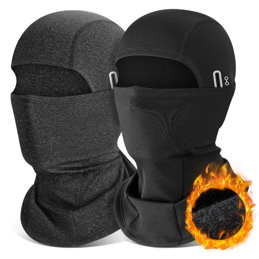 Unisex Synthetic Thermal Biker Balaclava for Adults - Windproof Neck Guard Face Mask with Scarf Function, Motorcycle Riding Gear, Fashion Accessory for Female Outdoor Enthusiasts