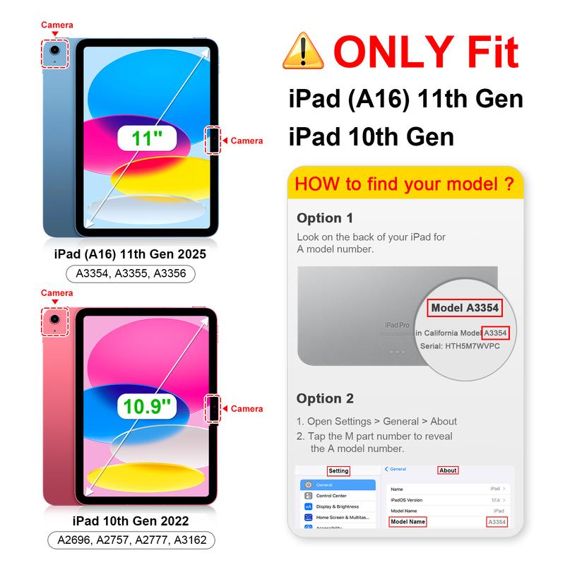 Fintie SlimShell Case for 2025 iPad A16 11th Gen & iPad 10th Gen w/ Soft TPU Back, Built-in Pencil Holder, Auto-Wake/Sleep, iPad Cover in Composition Fintie SlimShell Case for 2025 iPad A16 11th Gen & iPad 10th Gen w/ Soft TPU Back, Built-in Pencil Holder, Auto-Wake/Sleep, iPad Cover in Composition