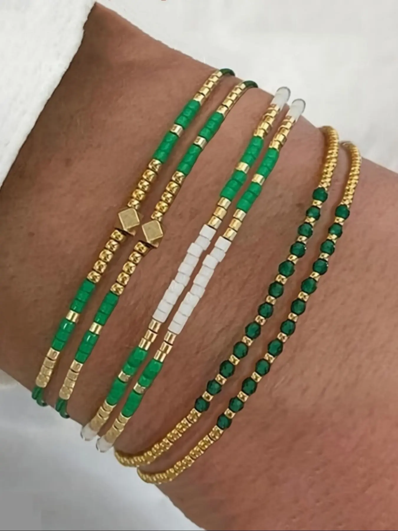 Boho Style Beaded Bracelet, Fashionable Beaded Bracelet for Women & Girls, Trendy All-match & Exquisite Jewelry for Birthday Gift, Stackable Bracelets, Boho Style Bangles, Bohemian Bracelets, Matching Bracelets, Trendy Fashionable Accessories