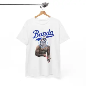 Anthonyy Banda Baseball Graphic T-Shirt Dodgers Theme Streetwear Style For Fans