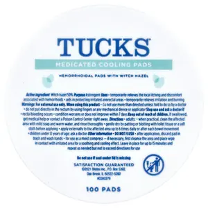 Tucks Medicated Cooling Pads, 100 Pads | HSA/FSA Eligible