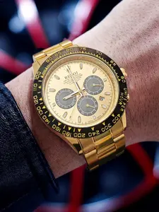 Business Men's Mechanical Watch, Business Automatic Wristwatch, Fully Automatic Mechanical Watch with Hollow Waterproof Calendar, Meteorite Di Series Same Style Watch for Men