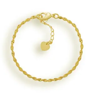 EVRY JEWELS Gold or Silver Plated Women's Waterproof Don't Get It Twisted Bracelet