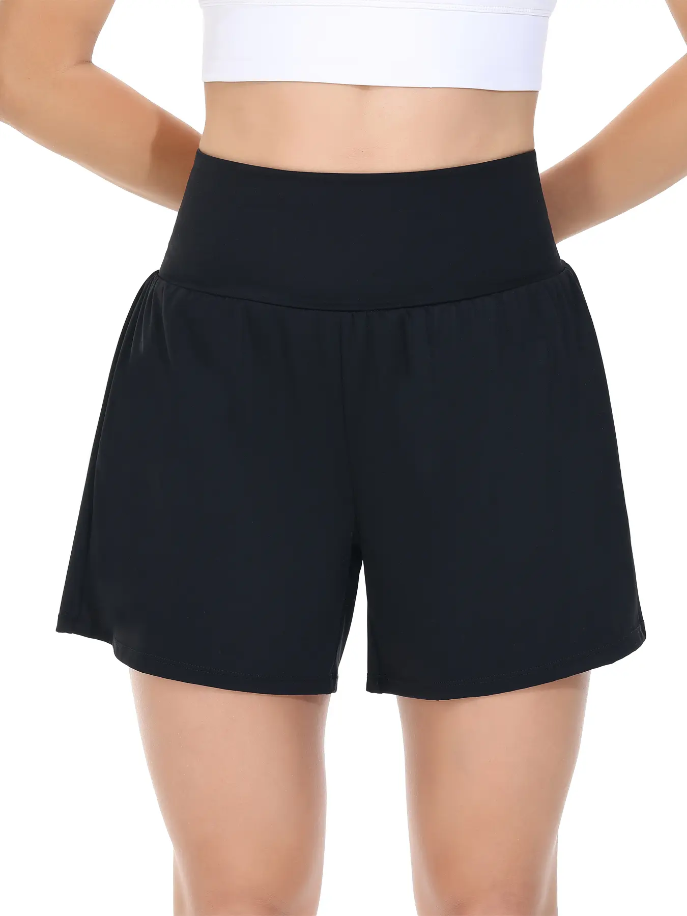 5" Running Shorts for Women Workout Athletic Gym Yoga High Waisted with Pockets Cute Sweat Short Pants Casual Summer
