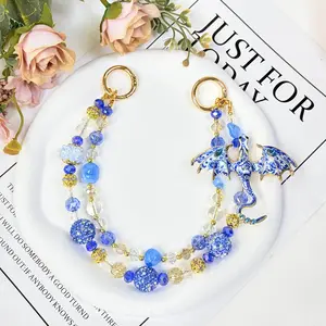 Oil Painting Style Dragon Bag Accessories,Decorated Handbag Strap, Delicate Handbag Pendant Accessory for Women, Detachable,Pretty Mother's Day Gift,Ideal Birthday Gift for Girls & Women,Summervibes