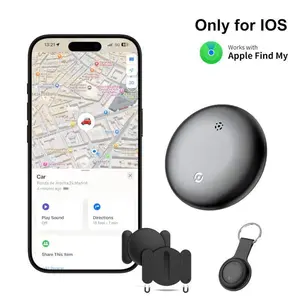 GPS Tracker for Car Portable Mini Tracker Device with Weatherproof Magnetic Case Hidden GPS Trackers Anti-lost Device Global Coverage Location Tracker Works with Apple Find My iOS Only for Apple iPhone & Android