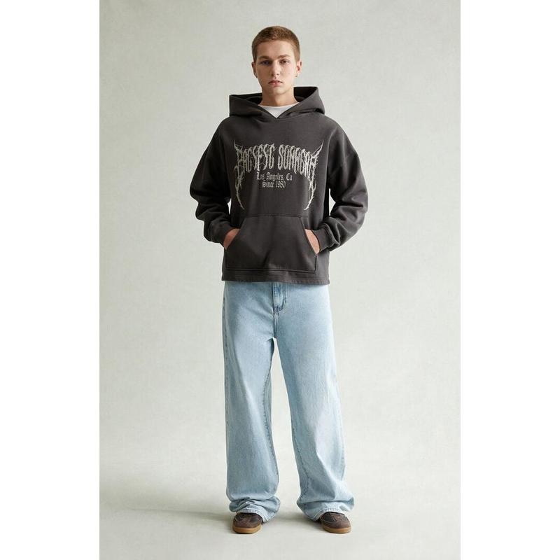 Pacsun Men's Blake Extreme Baggy Jeans Drawstring Light Indigo