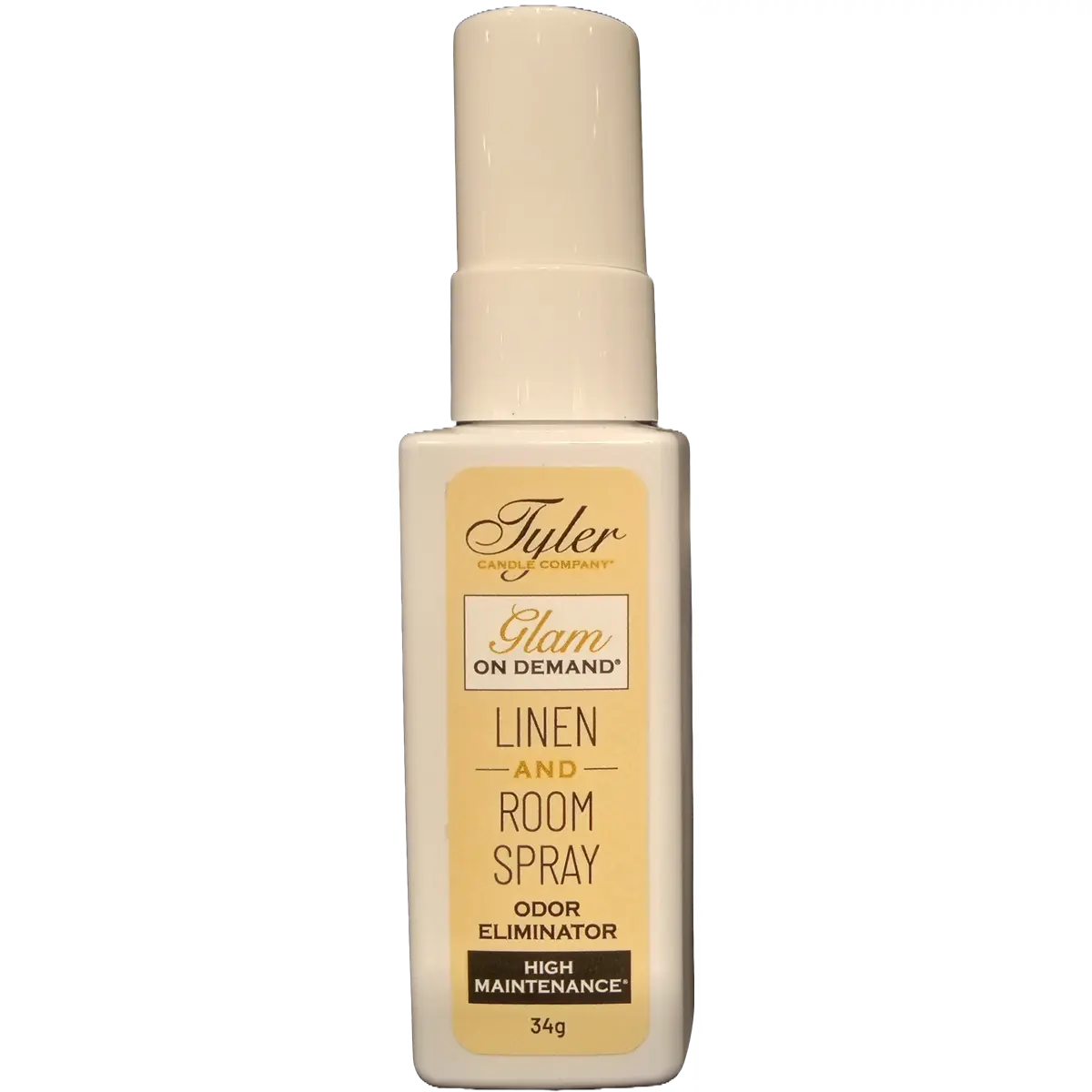 Tyler Candle Company High Maintenance Aerosol Room Spray - Woody-Floral Vanilla Scent, Odor Eliminator, 1.2oz/34g Indoor Linen & Home Fragrance