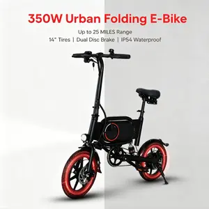 Lightweight Urban E-Bike | 350W Power & Easy Storage Foldable Stem | IP54 Waterproof|22 Miles Range