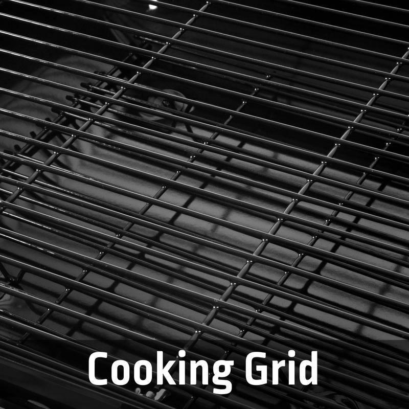 Portable 17.5 Inch Charcoal BBQ Grill with Wheels for Outdoor Cooking