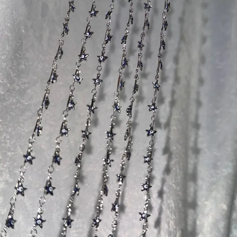 Evil Eye Anklet ( Silver )