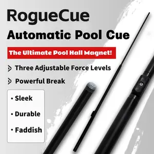 RogueCue Automatic Billiards Cue, Three Force Levels Adjustable Automatic Billiards Cue for Beginners and Billiard Enthusiasts, Versatile Automatic Cue Stick Gun for Parties & Game Nights