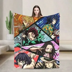 Deluxe Soft Flannel Blanket Cozy Warm Sofa And Camping Decor Blanket | Demon Antistatic Soft Blankets