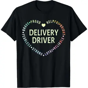Delivery Driver T-Shirt,High-quality print,Soft and comfortable,Simple and practical,Made in USA