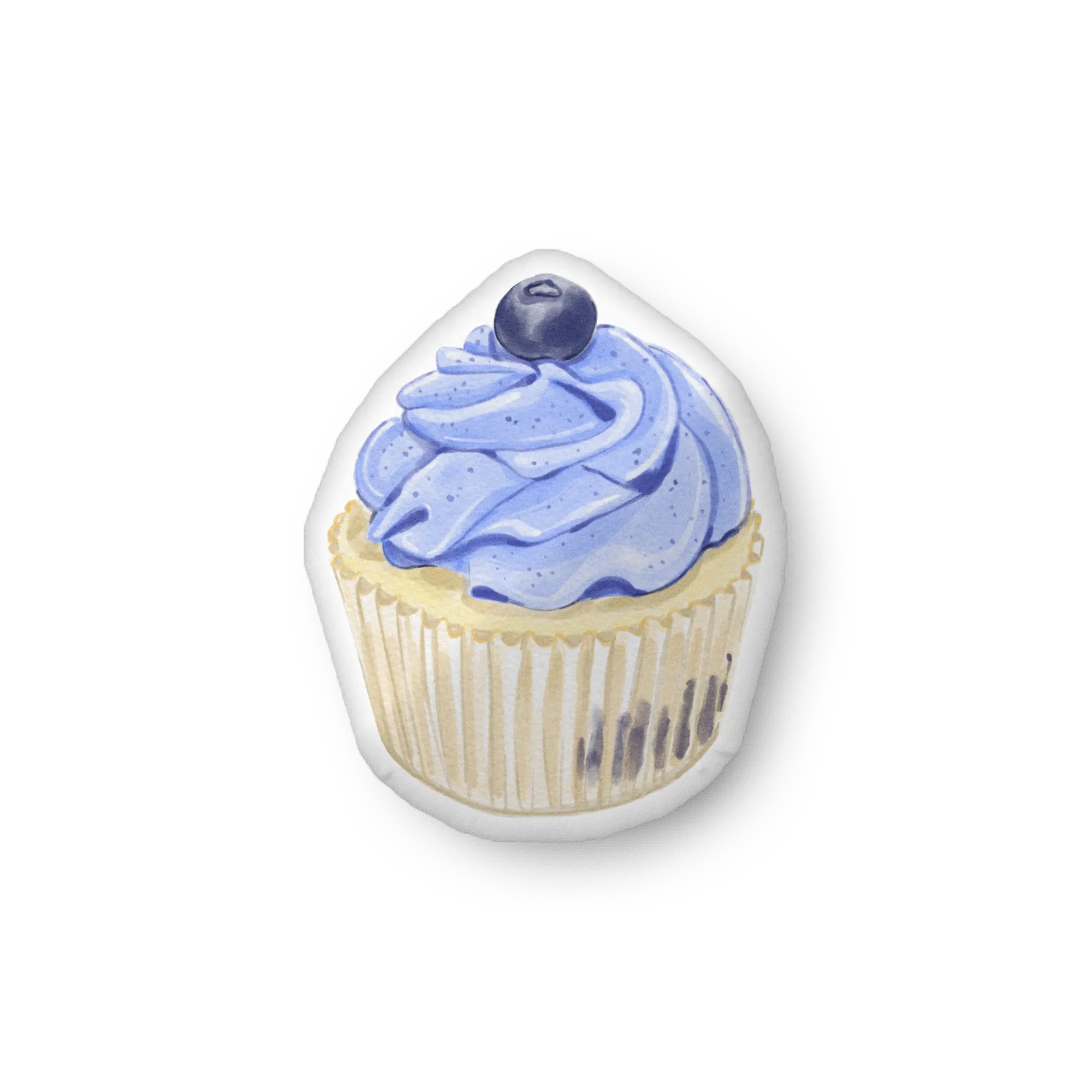 Blueberry Cupcake Pillow