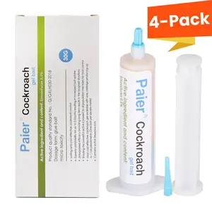Cockroach Gel Bait, 30g Roach Control Solution for German & American Roaches, Indoor-Outdoor Pest Control with Plunger & Precision Tip