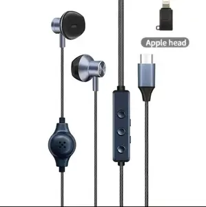 Hosabely SK8 genuine authorized karaoke wired headphones live recording dedicated sound card ear return singing microphone microphone type c interface with adapter