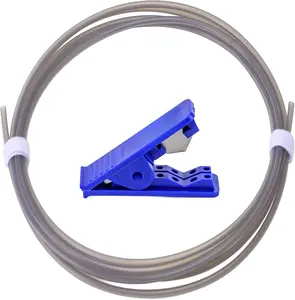 10FT PTFE Teflon Bowden Tube with , 2.5mm ID  4mm OD for 3D Printers  Fits Bambu Lab A1/A1 mini/P1P/P1S/X1C, Creality K1/K1 Max, Ender 3 V3, Prusa MMU3 (Gray)