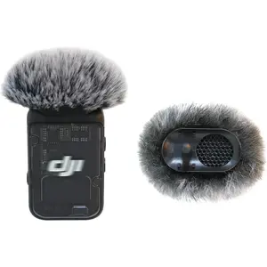 2 Pack Microphone Windscreen Compatible with  MIC 2/  POCKET 3 Microphone Furry Wind Muff (Not for  Mic 1)