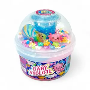 Baby Axolotl Slime with Drizzle and Sprinkles - Decorate Yourself!