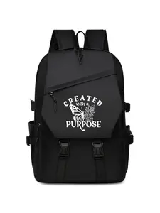 Fashionable Large Capacity Backpack, Casual Print Design, Ideal for Commuting Office Sports, All Seasons Use, Created with a Purpose