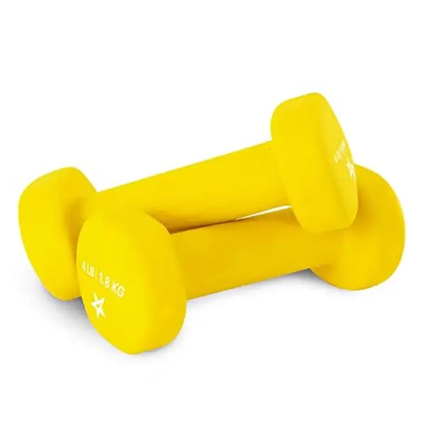 Yes4All Neoprene Dumbbells, Pairs and Sets with Rack for Home Workouts