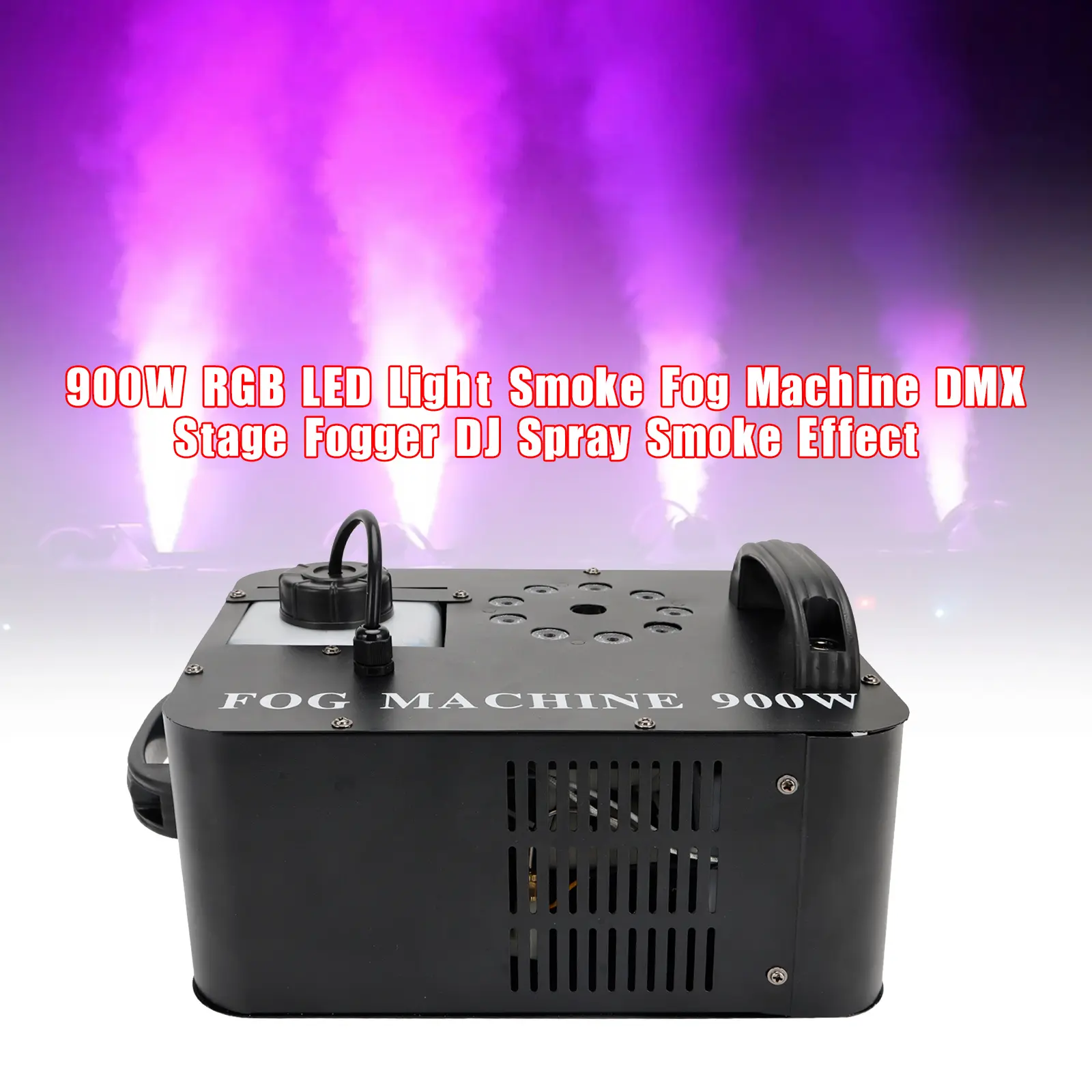 1500W/900W/400W RGB Automatic LED Color Fog Machine Stage Light Fogger Spray Smoke Effect for Home Party DJ Clubs