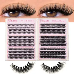Mixed Length Individual False Eyelashes, Volume False Eyelashes, 1 Box Natural Look Eyelash Extensions, Self Grafting Curl Eyelashes, Eye Makeup Enhancement False Eyelashes, Cosmetic, DIY Eyelashes Kit, High Quality Eyelashes